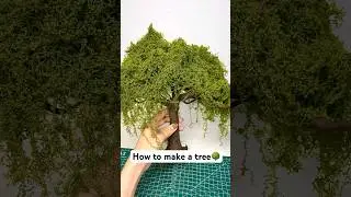 HOW TO MAKE A TREE 🌳? #diy #decor #miniature #artcraft #art
