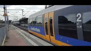 Ausfahrt NordWestBahn VT643 119 und VT 643 345 Bottrop Hbf.