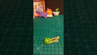 hair clip tutorial with clay#diy#clay#shorts #craft #stopmotion #art#claycraft #tuitorial
