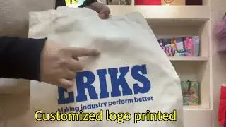 Custom Printed Plain Cotton Canvas Tote Bag Large Reusable Canvas Cotton Shopping Bag With Logo