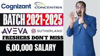 Cognizant New Hiring Announced for freshers | Aveva, Concentrix, Sutherland, GSK Jobs Apply Now