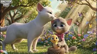 🐱💖 The Brave Little Kitten &ndash; 3D Moral Story for Kids | Lesson: Small Kitten Saves Baby Bird