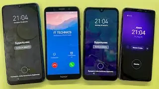 Four Incoming Call vs Alarm Clock Honor 7A/9A vs Huawei Y5 (2019) vs Samsung Galaxies S9