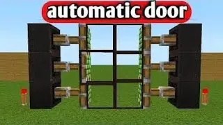 How To Build An Automatic Door In Minecraft #Minecraft #MinecraftBuild #MinecraftTutorial #Viral #yt