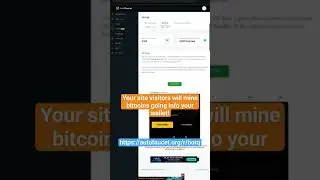 Your Site Mining Bitcoin for You!  