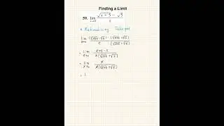 AP Calculus &ndash; Finding a Limit | Rationalizing Technique with Square Roots (II)