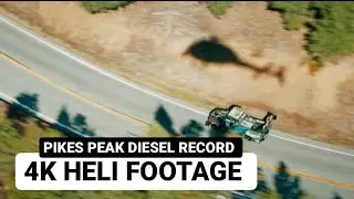 HELI FOOTAGE! Pikes Peak Diesel Record Old Smokey F1 Driven by Scott Birdsall Courtesy TOYO TIRES.