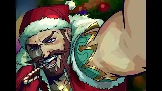 Santa Draven gameplay(urf) 4infinity edges+dark harvest=1Shot