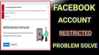 How To Remove Restricted From Facebook Account | Account Restricted Only You Can See This