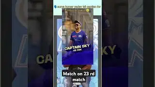 surya kumar yadav one day captain against #csk vs #mumbaiindians #captaincool #cskipl