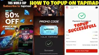 How to Topup on tapmad free fire | how use 50% promo code full details | i got free diamonds 😍