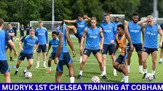 💙 MYKHAILO MUDRYK BACK IN CHELSEA FIRST-TEAM TRAINING AT COBHAM! ⚡🔥
