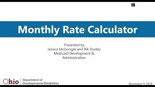 Monthly Rate Calculator (MRC) Recorded Webinar