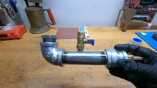 Metering valve build for Harbor Freight blast box