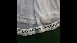 White dupatta decorative ideas| white dupatta design with lace| dupatta design ideas at home