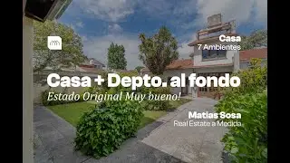 Casa 7 ambientes (con departamento al fondo, totalmente independiente) ubicada en Vieytes 2659.