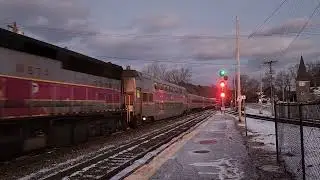 MBTA 1117 Cab Car 1808 in Ayer MA 