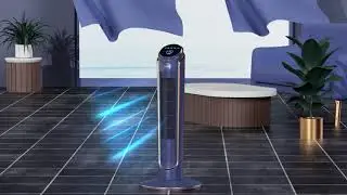 Gree Smart Tower Fan | Premium 3D Visualization