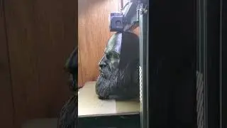 Life-sized 3D print bust of Kratos largest 3D print I've ever done!!!!