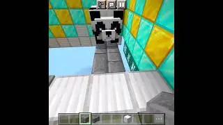 Minecraft saving panda🐼😍😍 #shorts