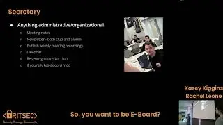 So, You Want To Be E-Board? - Kasey Kiggins & Rachel Leone