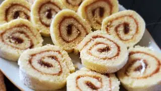 Если у вас есть 4 яйца, приготовьте этот вкусный рулет дома. Легко и быстро приготовить.