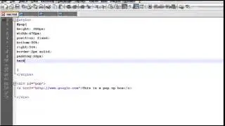 CSS Popup Box Creation