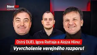 To musíte vidieť! Ostrý DUEL Igora Rattaja a Alojza Hlinu: Vyvrcholenie verejného rozporu!