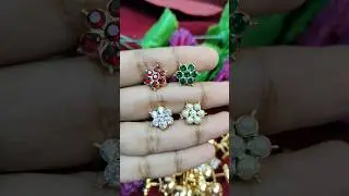 Latest stone earrings|whatsapp 8754252999 #ewrestling #online #white #impon #panchalogam #jewelry