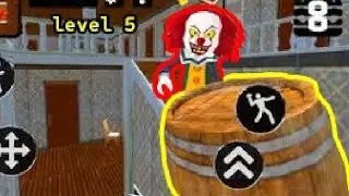 5 рівень мого сусіда клоуна, проходження Clown Neighbor Escape.