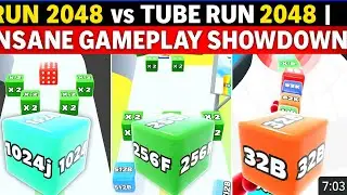 💥 Ultimate Jelly Cube Battle! Run 2048 🟦vs Tube Run 2048 | Insane Gameplay Showdown