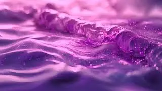 Abstract Fluid Explosion Iridescent Purple Waves