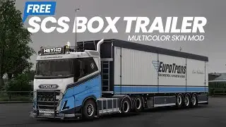 Мод для ETS2: Бесплатный набор разноцветных скинов для прицепов SCS! (Подходит для Volvo и Scania...