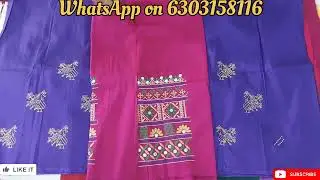 Most elegant computer embroidery designer RAWSILK fabric blouses @ Rs.399/-* WhatsApp on 6303158116
