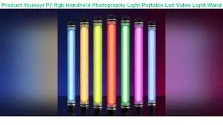 Youkoyi P7 Rgb Handheld Photography Light Portable Led Video Light Wand With Remote Control- 12 Lig