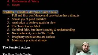 Buddhist Philosophy: Attitude & Axiom