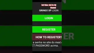 How To Register On Gringo Xp New Version Gringo Xp Register #freefire #shorts