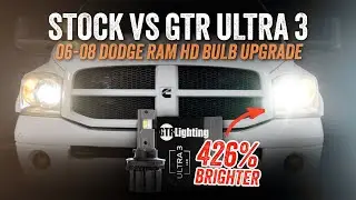 World's Brightest H13 LED Bulb Upgrade for 2006-2008 Dodge Ram | GTR Lighting Ultra 3 426% Brighter!