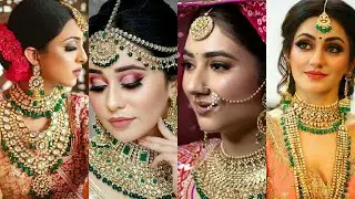 Green Bridal jewellery Set - Green colour Jewellery set Ideas for Wedding