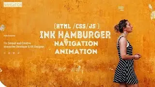 Must Watch || Ink Humburger Navigation Animation (HTML /CSS /JS ) #Tutorial