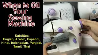 English Sub | When to oil your sewing machine, sew simple sewing machine, mini sewing machine.