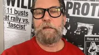 Gavin McInnis gives a  pep talk to Ryan Almighty : Professional Weirdo / tattooist / blood painter