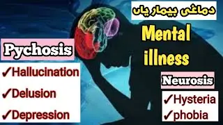 types of mental illness||Psychology lecture 1difference between psychosis and neurosis