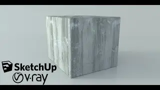 Sketchup V-Ray 3.6 Concrete Wall Material Turkish Tutorial