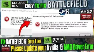 How to Fix Battlefield 6 🛠️ Update NVIDIA GeForce | AMD Radeon Driver Error Crashing & Black Screen