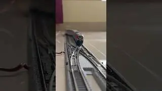 Kato N Scale Double Crossover #kato #nscale #modelrailroad #modeltrains #amtrak #trains #shorts