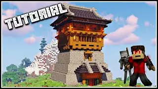 How To Build A Japanese Fort Tower | Minecraft Tutorial