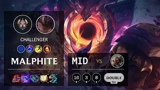 Malphite Mid vs Zed - EUW Challenger Patch 10.9
