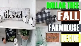 DOLLAR TREE FALL FARMHOUSE DIY DECOR 2018