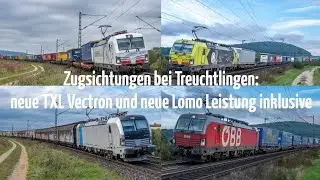 Treuchtlingen - Ansbach:  Neue TXL Werbevectron, Lomo Euro9000 mit Tonerde, James Bond Lok uvm